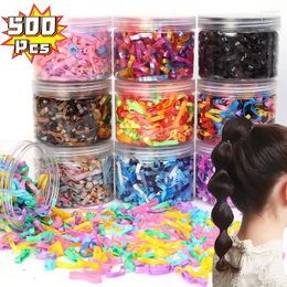 Hair Accessories 500Pcs Thickened Bold Disposable Tie Children High Elasticity Colourful Quality Durability Loop Practical Headwear