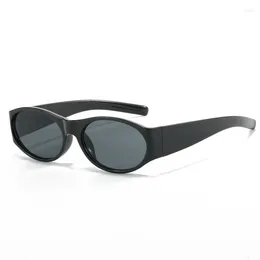 Sunglasses Fashion Simple Oval Sun Glasses 2024 Versatile INS Style Eyeglasses Casual UV Protection Female