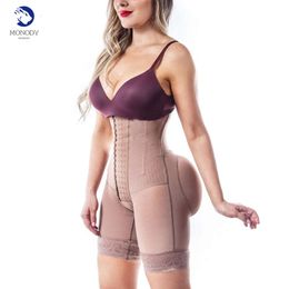 Fas Colombianas High Compression Body Shapewear with Bones Bodysuit Lingerie Belts for Women Butt Lifter Post-operative Use