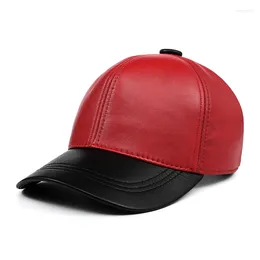 Ball Caps Spring Unisex Shiny Genuine Leather Thin Baseball Men Women Youth Leisure Cool Hat Male Golf Hockey Hip Pop Snapback Gorra