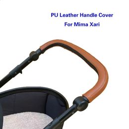 Baby Stroller PU Leather Handle Covers For Mima Xari Pram Bar Sleeve Case Protective Armrest Cover Stroller Accessories 240130