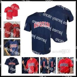 Baseball College Wears Men Custom Arizona Wildcats NCAA College Baseball Rob Refsnyder Joey Rickard Alex Mejia Johnny Field James Farris High