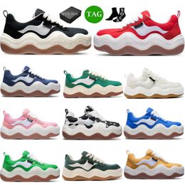 Heyday Triple Wavy Platform wave purple black green pink blue Bread Shoe Thick Soled Rubber Men Women Casual Shoes