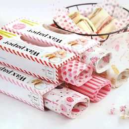 Baking Tools 10/50PCS Food Wax Paper Grade Grease Cake Wrappers Wrapping For Bread Candy Fries Oilpaper Kitchen