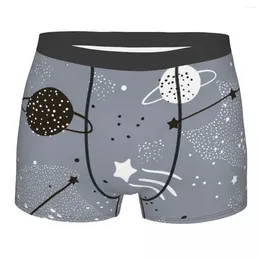 Underpants Boxer Men Cute Stars Constellations Planets Men's Panties Shorts Breathable Mens Underwear Briefs Sexy Boxers