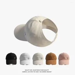 Ball Caps Men Baseball Sports Hat Sunscreen Empty Top Cap Peaked Korean Style Girl Sun