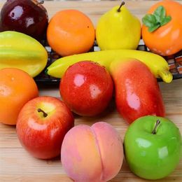 Artificial Fruit Foam Fake Fruit BPPLE Leamon Peach Orange DIY Plastic Artificial Fruit For Home Decor Accessories Pography Pro283L