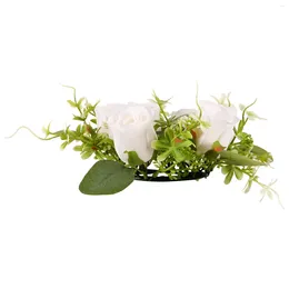 Garden Decorations Decoration Garland Artificial Flower Ring Rings Wreaths Leaf Plant Rose For Pillars Silk