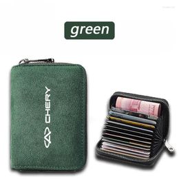 Car Organiser Card Wallet Leather Protects Case Coin Purse For Chery TIGGO 3 4 5 7 Pro Max X22 DR3 Amulet Fora T11 A1 A3 A5 Accessories