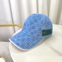 men's designer Baseball hat woman for fashion luxury snapback Golf Sun cap Letter embroidery summer sun protection canvas Adjustable Blue high quality truck hat