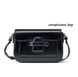 New Cowhide High-grade Original Design Underarm Bag Womens Fashion Single Shoulder Crossbody Simple Beans