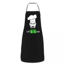 Breaking Bad Lets Cook Apron for Women Men Unisex Bib Funny Kitchen Cooking Tablier Cuisine Chef Painting 240131