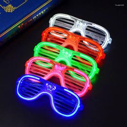 Party Decoration Led Glasses Neon Flashing Luminous Light Bar Concert Props Fluorescent Glow Po Supplies