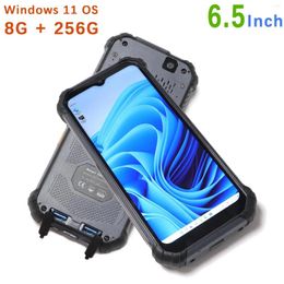 6.5 Inch Windows 11 OS Mini Rugged Tablet PC 4G Lte Wifi Bluetooth 8G RAM 256GB Barcode Scanner Intel N100 Handheld PDA Terminal