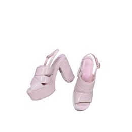Strappy sandals, ladies 2024, Summer's new sexy nightclub etiquette, Catwalk, Chunky Heels, waterproof platform, ladies heels