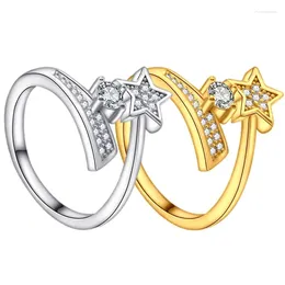 Cluster Rings 2024 Selling S925 Sterling Silver Five-pointed Star Ring In Japan South Korea And Europe