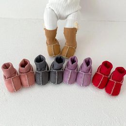 First Walkers Baby Shoes 2024 Fashionable Casual Simple Solid Colour Born Spring Autumn Kids Cute Toddler