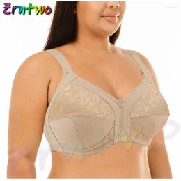 BRAS Top Women Intimer Lingerie Wire-Free Sang Boş Zaman Tam Kupa C D DD E F G Big Büst 80-115 Seksi Dantel Push Up Boned Vs BH C02