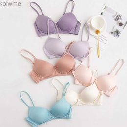 Bras Wireless bra 100% Pure Silk seamless padded bras for women push up bralette bralet bralett Female Underwear Intimates sutyen YQ240203