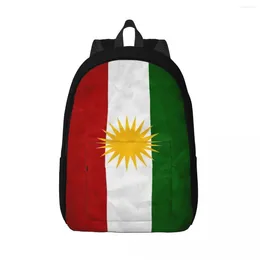 Backpack Colorful Print Kurdistans Flag Boy Polyester Sport Backpacks Christmas Gift Lightweight Kawaii School Bags Rucksack