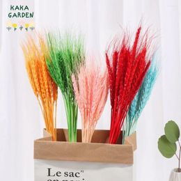 Decorative Flowers Real Wheat Ear Home Decor Living Room Dried Bouquet Natural Pampas Rabbit Tail Grass For Ins Style Wedding