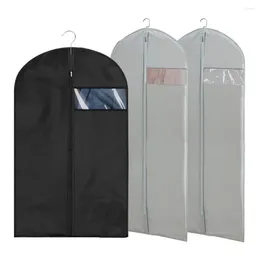 Storage Boxes Durable Dustproof Clothing Covers Waterproof Clothes Dust Cover Coat Suit Dress Protector Hanging Garment Bags Closet