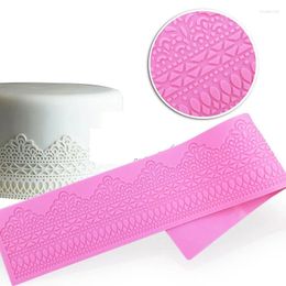 Baking Moulds Mom&Pea GX137 Silicone Lace Mold Big Size Cake Decoration Fondant 3D Food Grade Mould