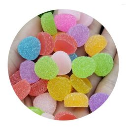 Decorative Flowers 20/50/100 Pcs Sweet Mixed 13mm Half Round Soft Candy Flat Back Scrapbooking Hair Bow Centre Embellishments DIY