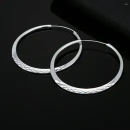 Dangle Earrings High-quality 925 Sterling Silver Beautiful Big Circle Hook For Woman Engagement Wedding Party Luxury Fashion Jewellery