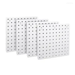 Kitchen Storage 4 Piece Wall Hanging Pegboard Organiser White For Craft Room Garage