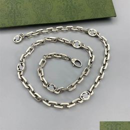 Halsketten mit Anhänger entworfen von Luxury Master 925 Sterling Silber Halskette G Schmuck Mode ist das bevorzugte Accessoires-Geschenk für Hochzeit Otw6T