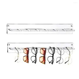 Sunglasses Frames 7 Holes Eyewear Display Rack Durable Wall Mounted Transparent Hanger Acrylic Stand Shops