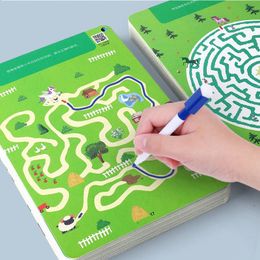 Childrens Maze Training Book Brain Potential Development Kids Learning Activities Educational Montessori Toys Children 240131