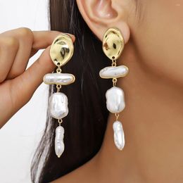 Stud Earrings 2024 Thanksgiving Pearl Jewelry European And American Exaggerated Irregular Baroque