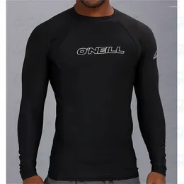 Women's Swimwear Men's Surfing T-shirt Sportswear Long Sleeved Swimming Top UV Tight Rash Guard Swimsuit Rashguard