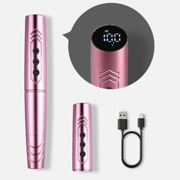 naom Two Module Battery Wireless Tattoo Machine Pen Permanent Makeup Eyeliner Lip Tool Micro Pigmentation Semi Permanent240129