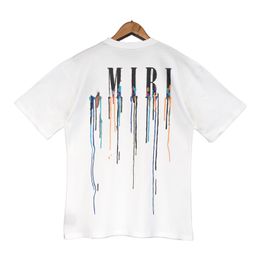 Moda Erkek Tişörtleri Amirs Tasarımcı Baskı Üstleri Tees Man T-Shirt Kaliteli Pamuk Kısa Kollu Kısa Kollu Lüks Hip Hop Sokak Giyim Tshirts Amir