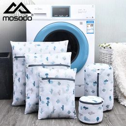 Mosodo Thick Laundry Bags In Washing Machine Net Underwear Bra Mesh Bag Not Deformed 5 Pieces Set Printing Bust 240201