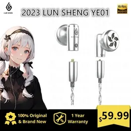 YE01 Flat Headphone Dynamic LCP HD Diaphragm MMCX Interface With Mic Interchangeable Cable Plug Hifi Headset