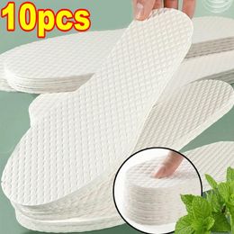 Women Socks 10Pairs Natural Wood Pulp Disposable Insoles For Men Light Weight Breathable Insole Sweat Absorption Deodorant Shoe Pad