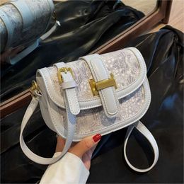 High Quality, Niche, Versatile Small Square for Women's New Trend Saddle Bag, Simple Printed Single Shoulder Crossbody Bag 2024 78% Off Store wholesale