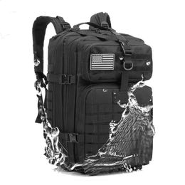 50L30L Camo Military Bag Men Tactical Backpack Molle Army Bug Out Bag Waterproof Camping Hunting Backpack Trekking Hiking 240125