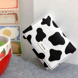 Storage Bags Pu Leather Women Short Wallet Multicard Small Purse Mini Money Clip Three Folded Creative Cow Pattern ID Card Bag Female