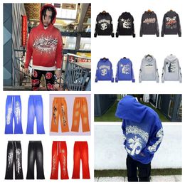 Designer hellstar hoodie Men graphic tee shirt Pullover Letter Print Long Sleeve Jumper with Pocket Mens Tops Mens Womens Hoodies sweatpants gtrg