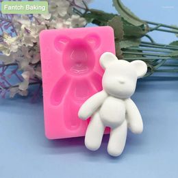 Baking Moulds Cartoon Bear Silicone Cake Mould Fondant Chocolate Tool DIY Clay Resin Art Accessories