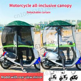 Motorcycle Apparel Canopy Retractable Folding Carport Fully Enclosed Electric Vehicle Rainproof Waterproof Sunshade