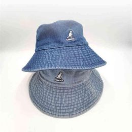 Stingy Brim Hats KANGOL Cowboy Hats Summer Fashion Unisex Kangaroo Denim Bucket Hats Designer Bob Kpop Basin Hat Trend Hip Hop Cap2913