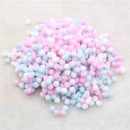 Decorative Flowers 500 Pcs/ Bag Multi Colours 8mm Pompoms Balls For DIY Party Home Garden Wedding Decoration Garment Sewing Kids Toys