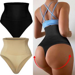 Women Sexy Slimming Body Shaper High Thong Belly Control G String Waist Trainer Butt Lifter Hip Shaping Panties