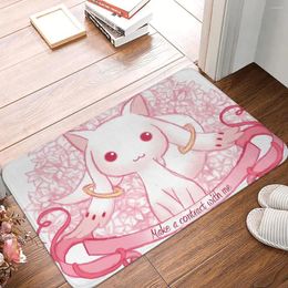 Carpets Make A Contact With Me Puella Magi Madoka Magica Anime Bathroom Mat Rug Home Doormat Kitchen Carpet Entrance Door